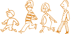 BREAD JUNCTIONのチラシに使用した人物イラスト（before）