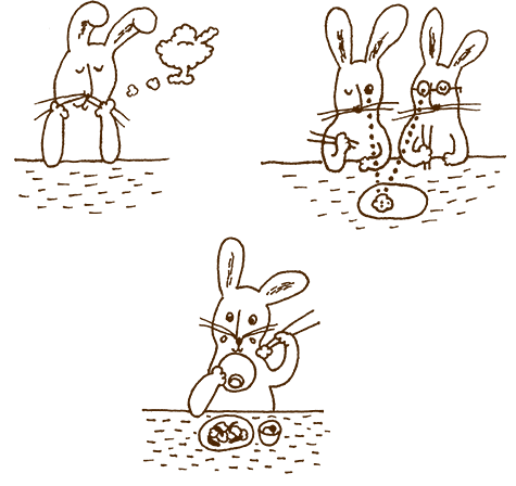 さくら亭のメニューに掲載したイラスト3点